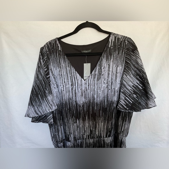 Lane Bryant Black and White Sheath Maxi Dress - Picture 3 of 10